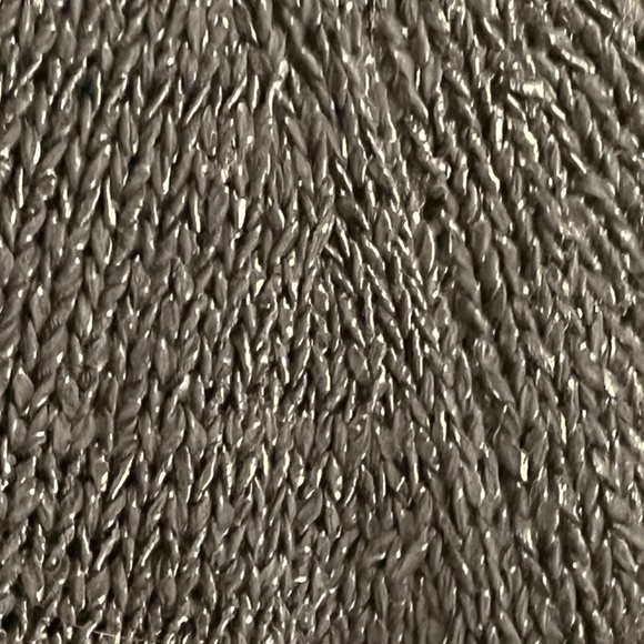 J. Jill  Sweater L Blue Knit Metallic Neutral Cozy Minimalist Preppy Academia - Picture 7 of 15